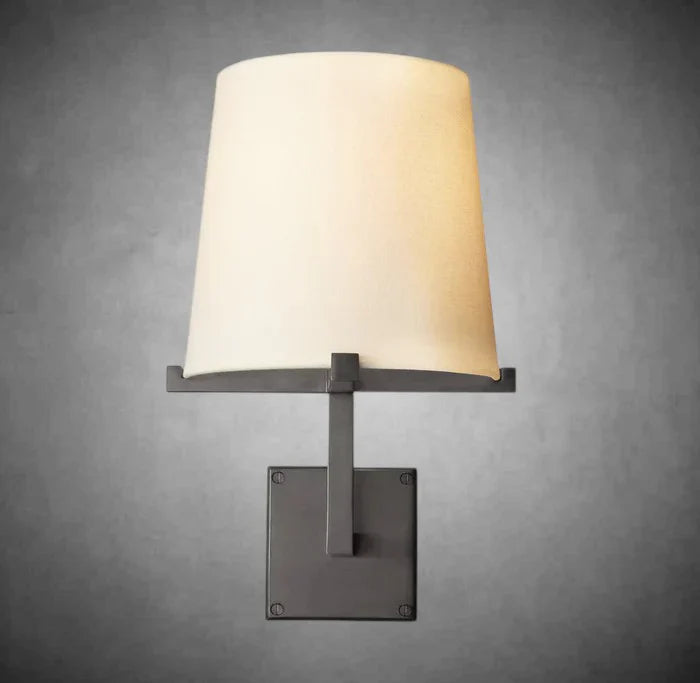 Prism Fabric Shade Grand Sconc