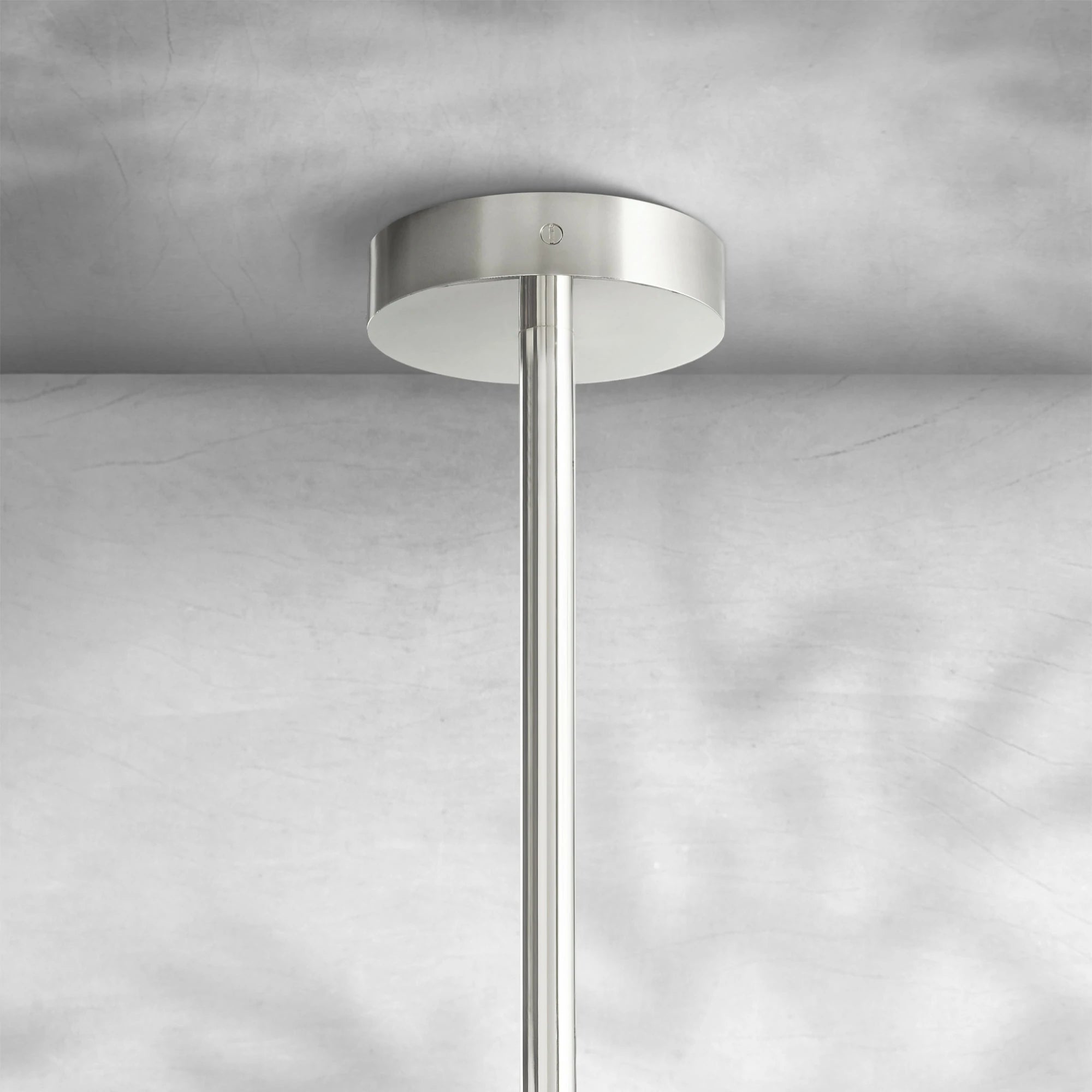 Glass Globe Mobile Three-Arm Chandelier 46"