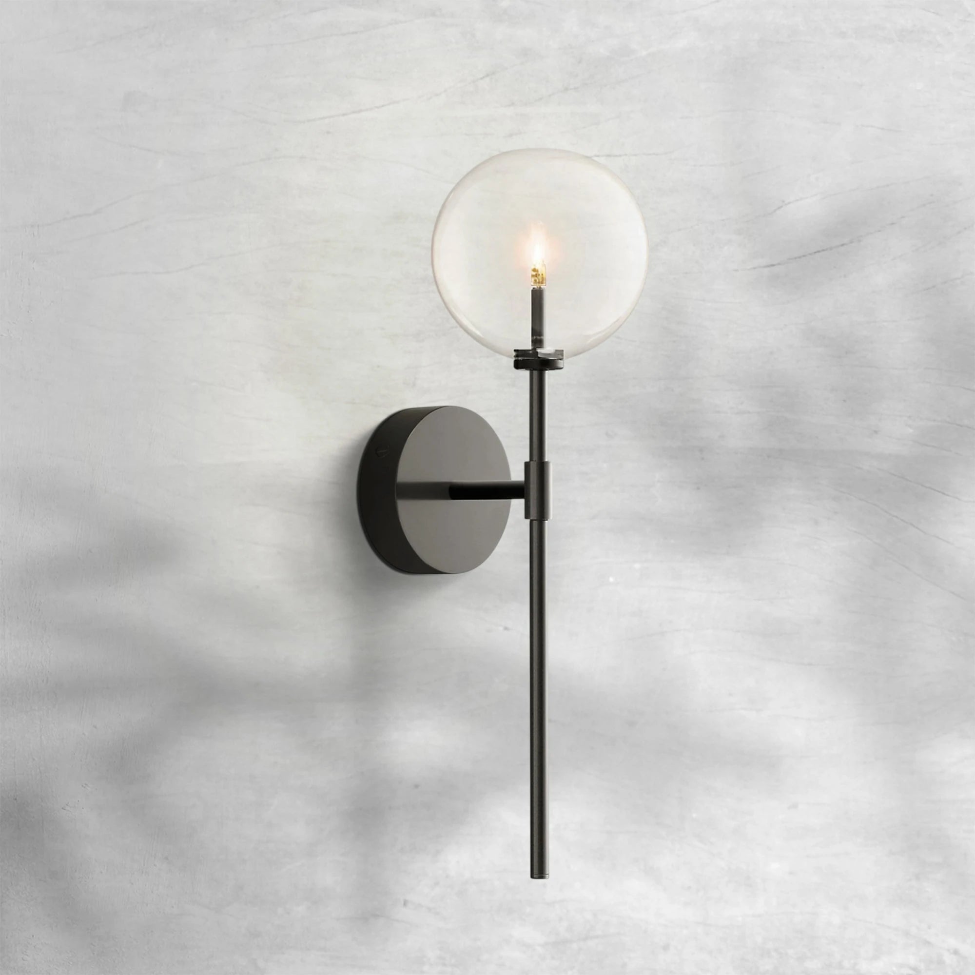 Glass Globe Sconce