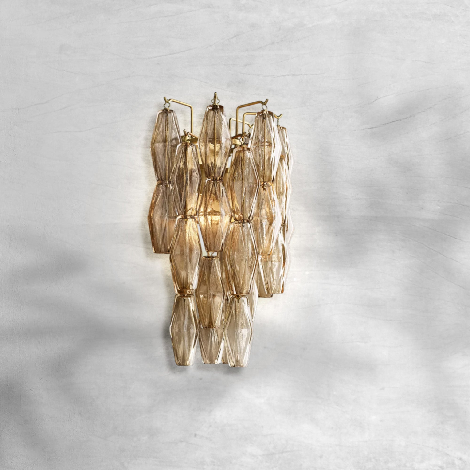 Chiaravalle Glass Short Wall Sconce