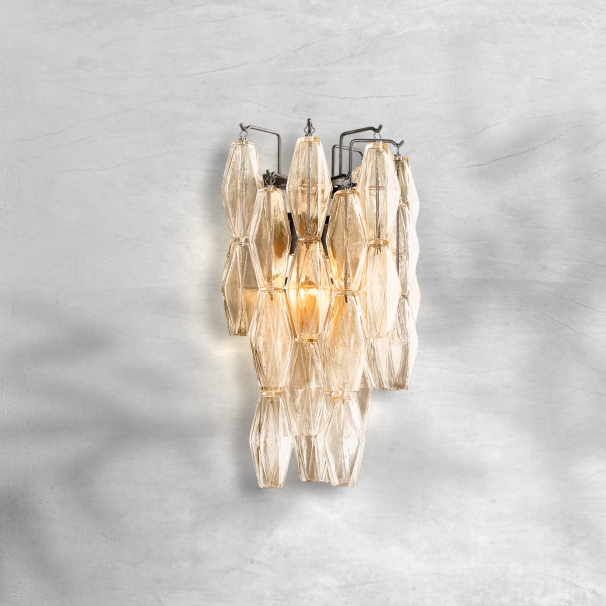 Chiaravalle Glass Short Wall Sconce