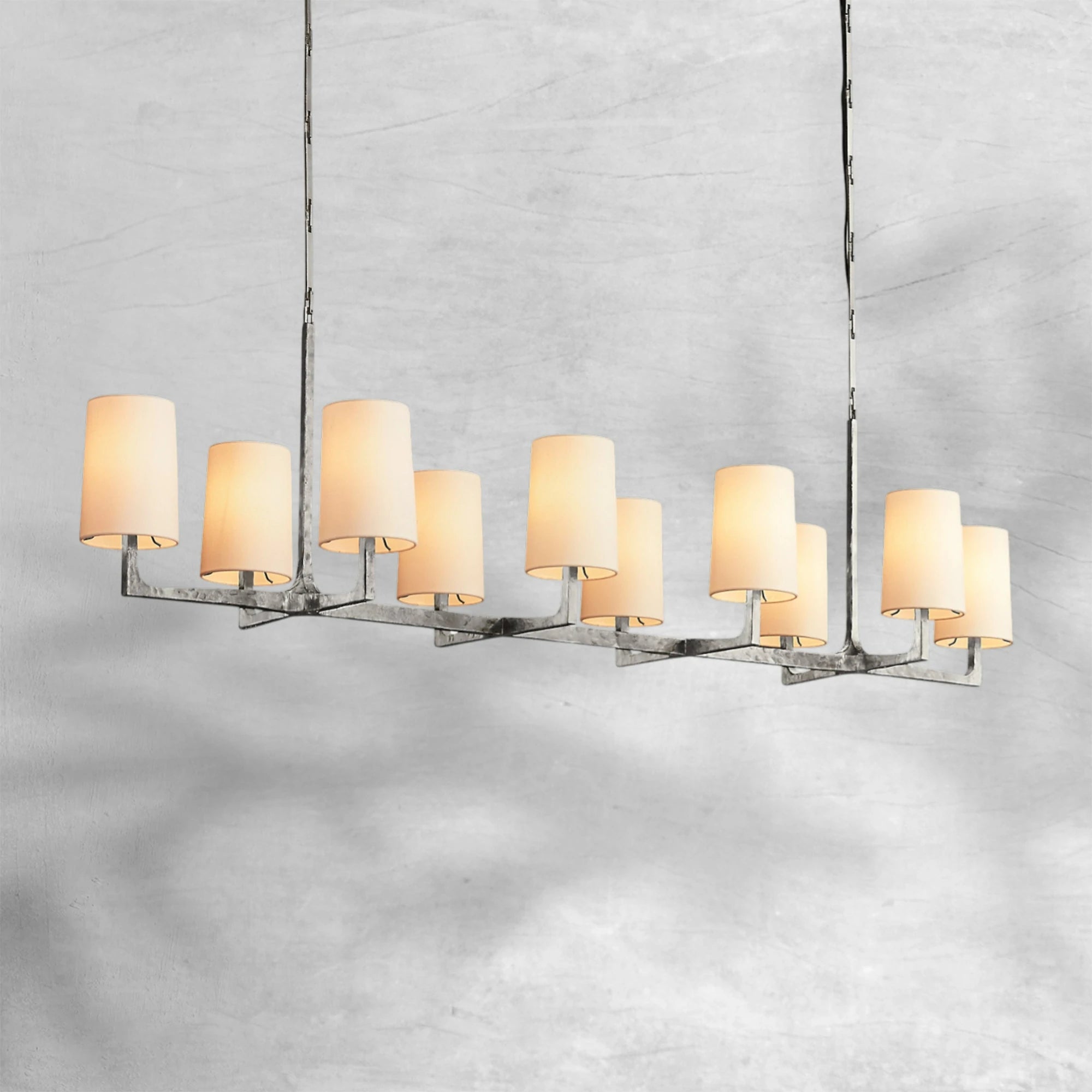 Wryte Linear Chandelier 54"L 72"L