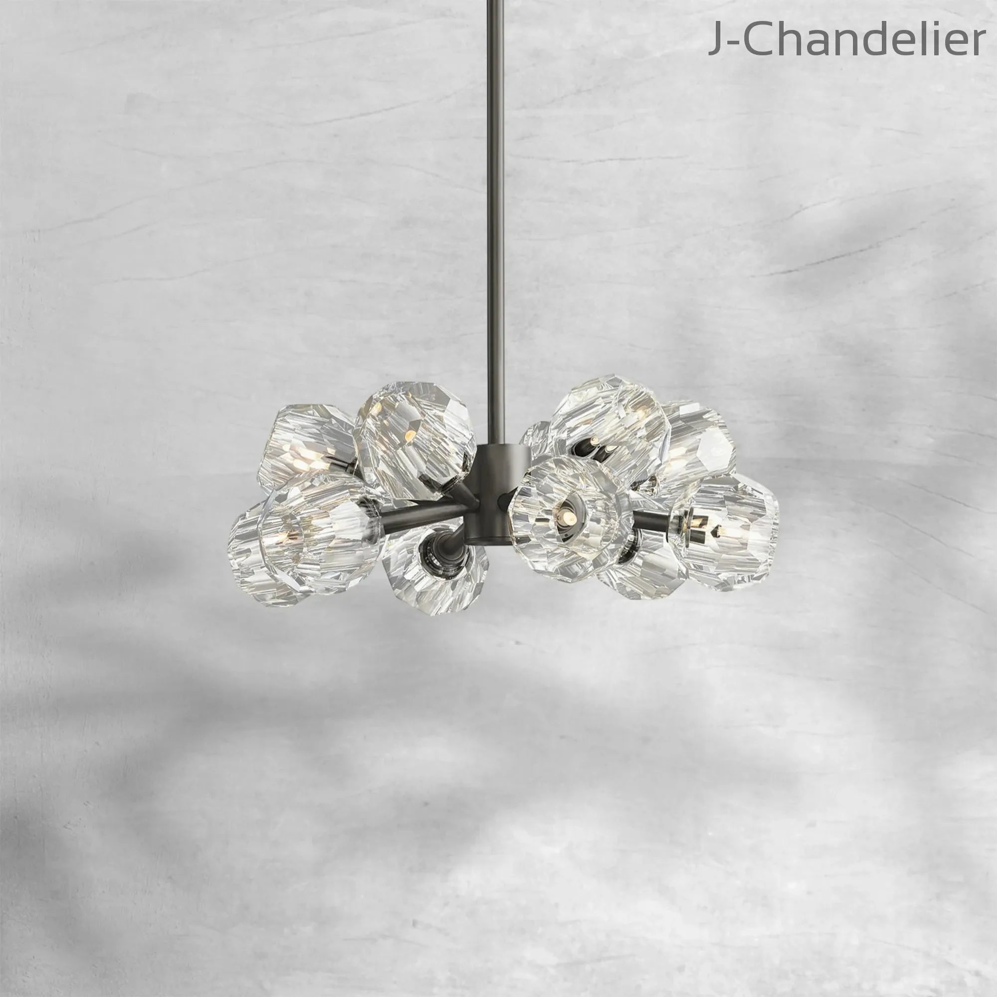 Bille De Crystal Round Chandelier 24"