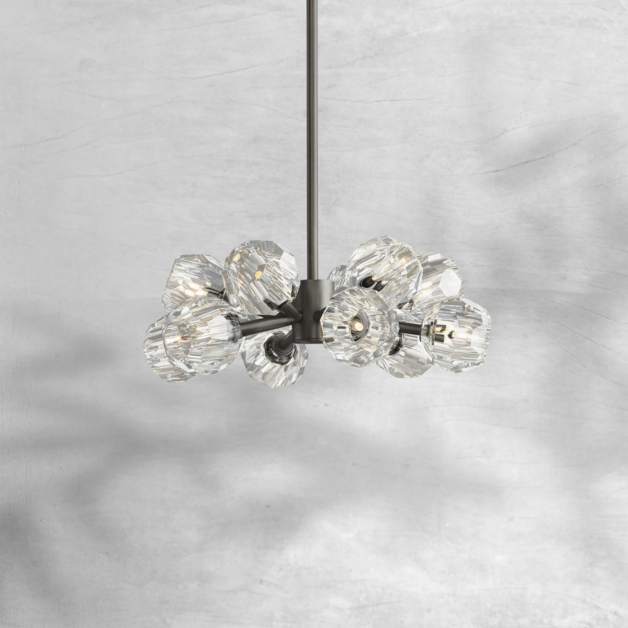 Bille De Crystal Round Chandelier 24"