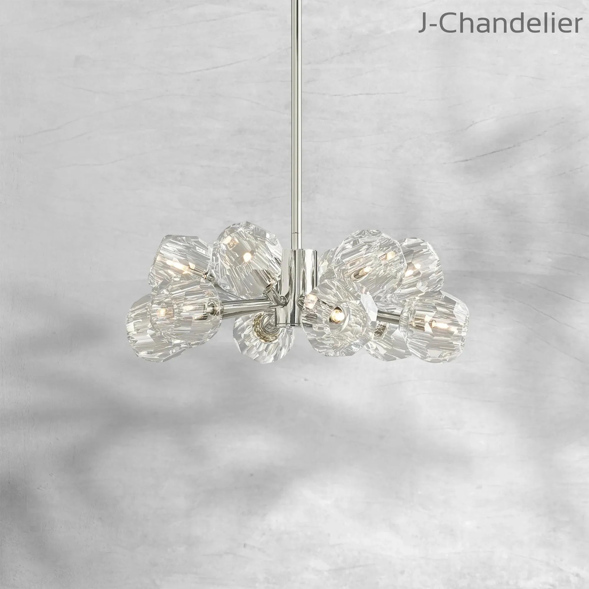 Bille De Crystal Round Chandelier 24"
