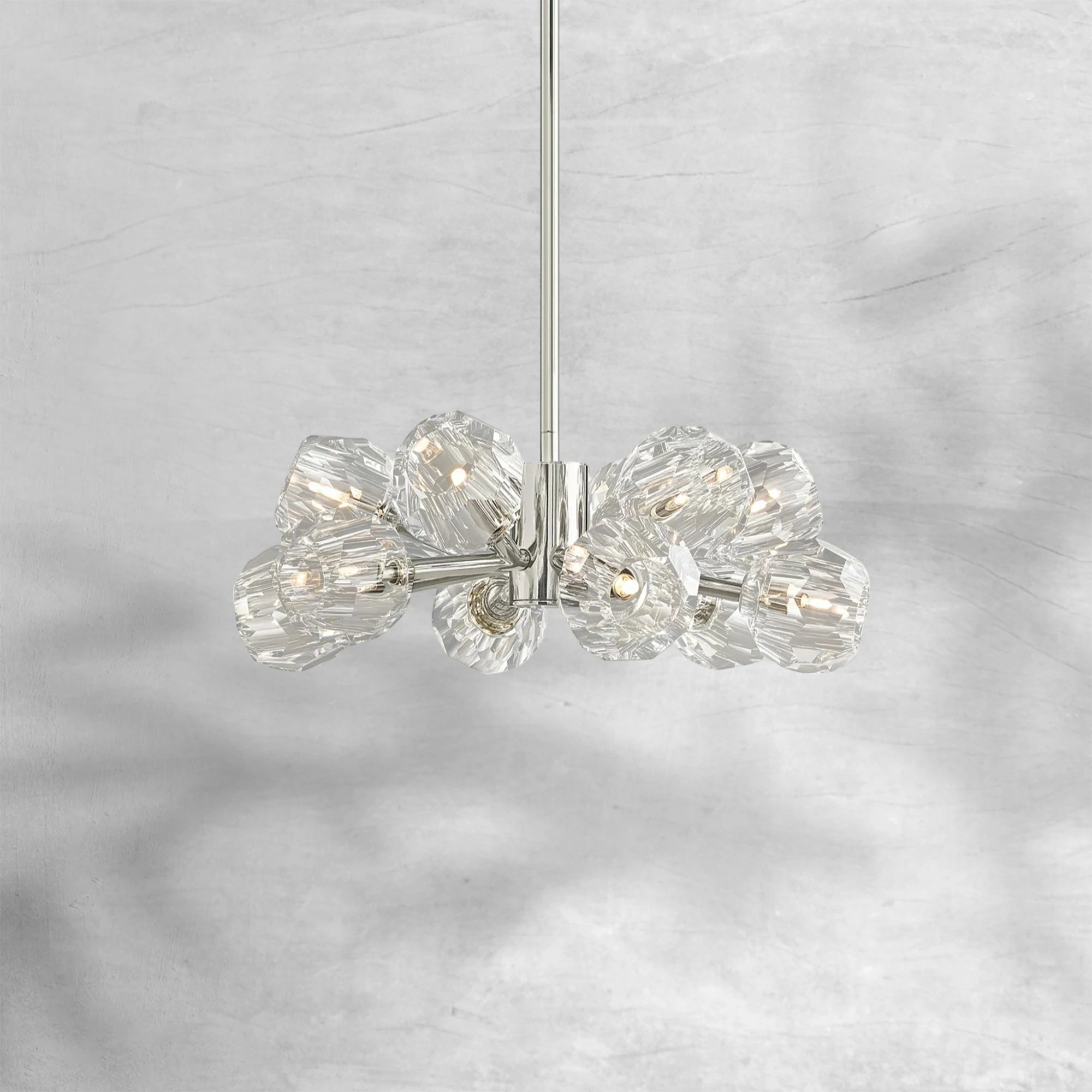 Bille De Crystal Round Chandelier 24"