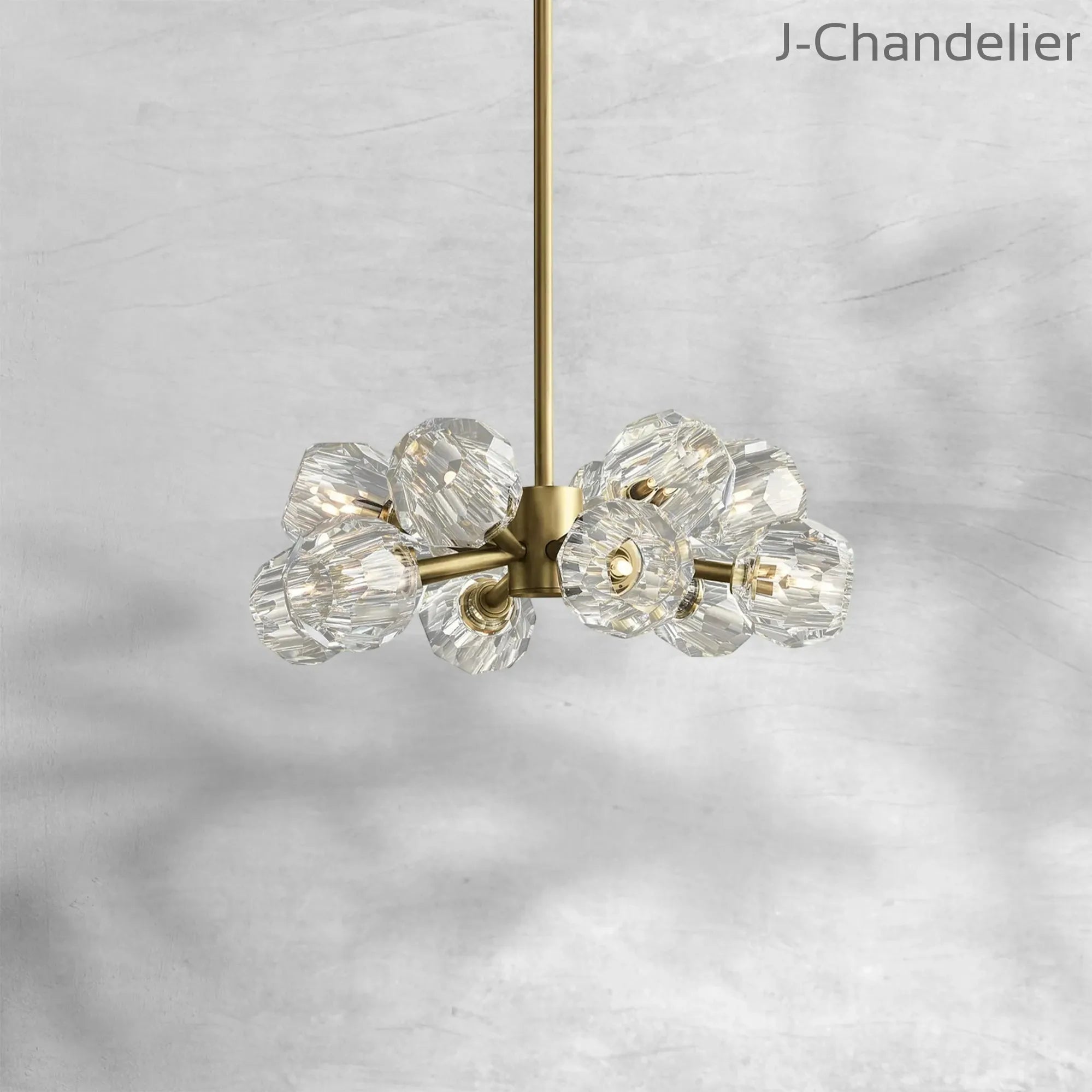 Bille De Crystal Round Chandelier 24"