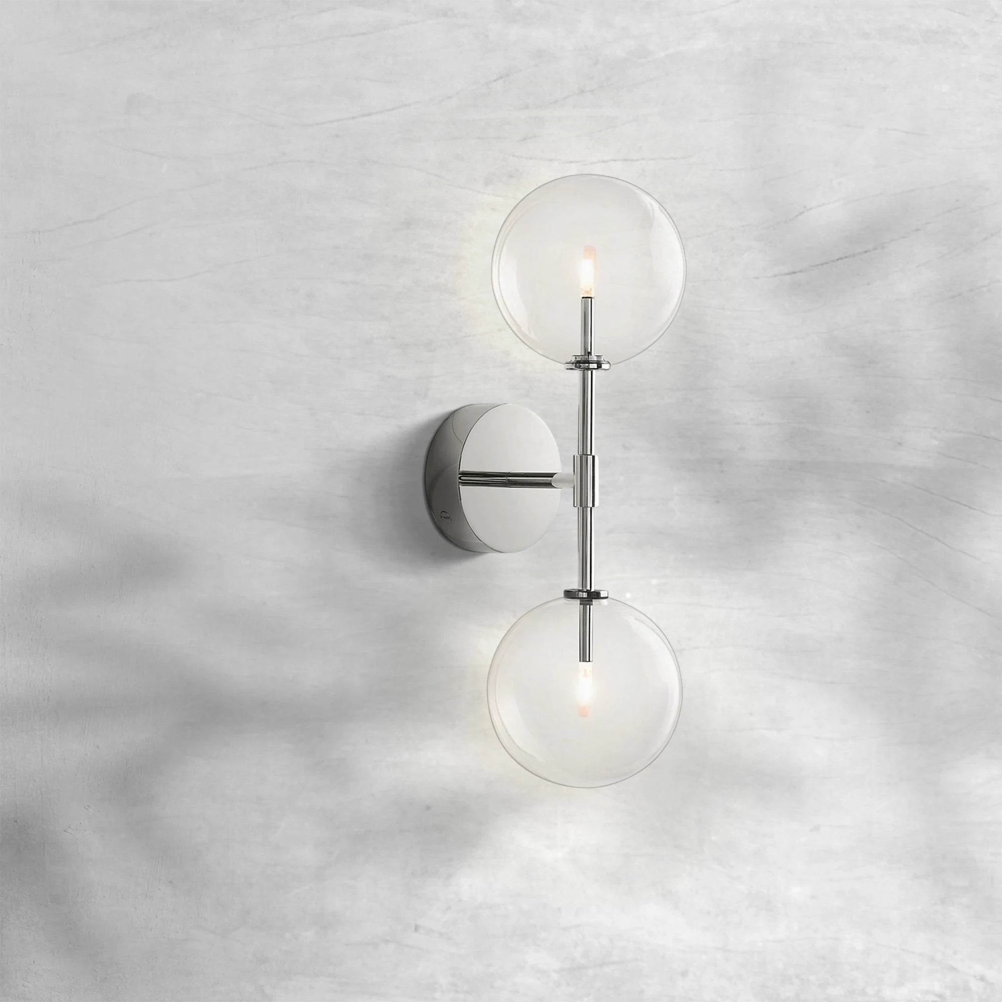Glass Globe Linear Sconce