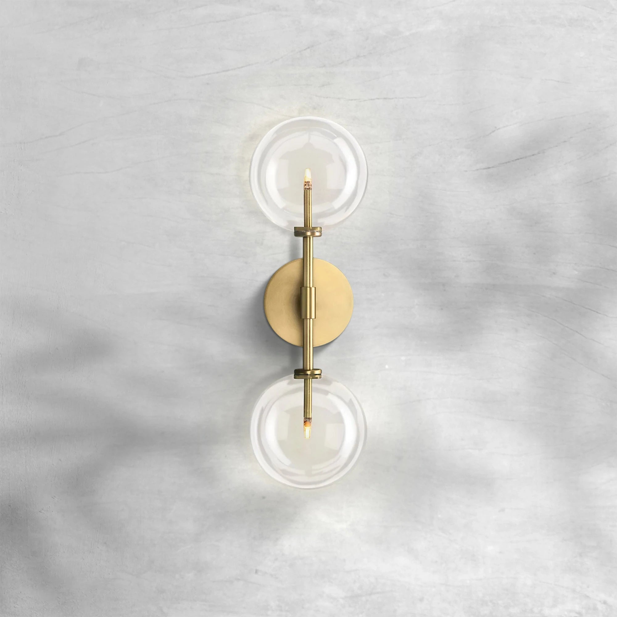 Glass Globe Linear Sconce