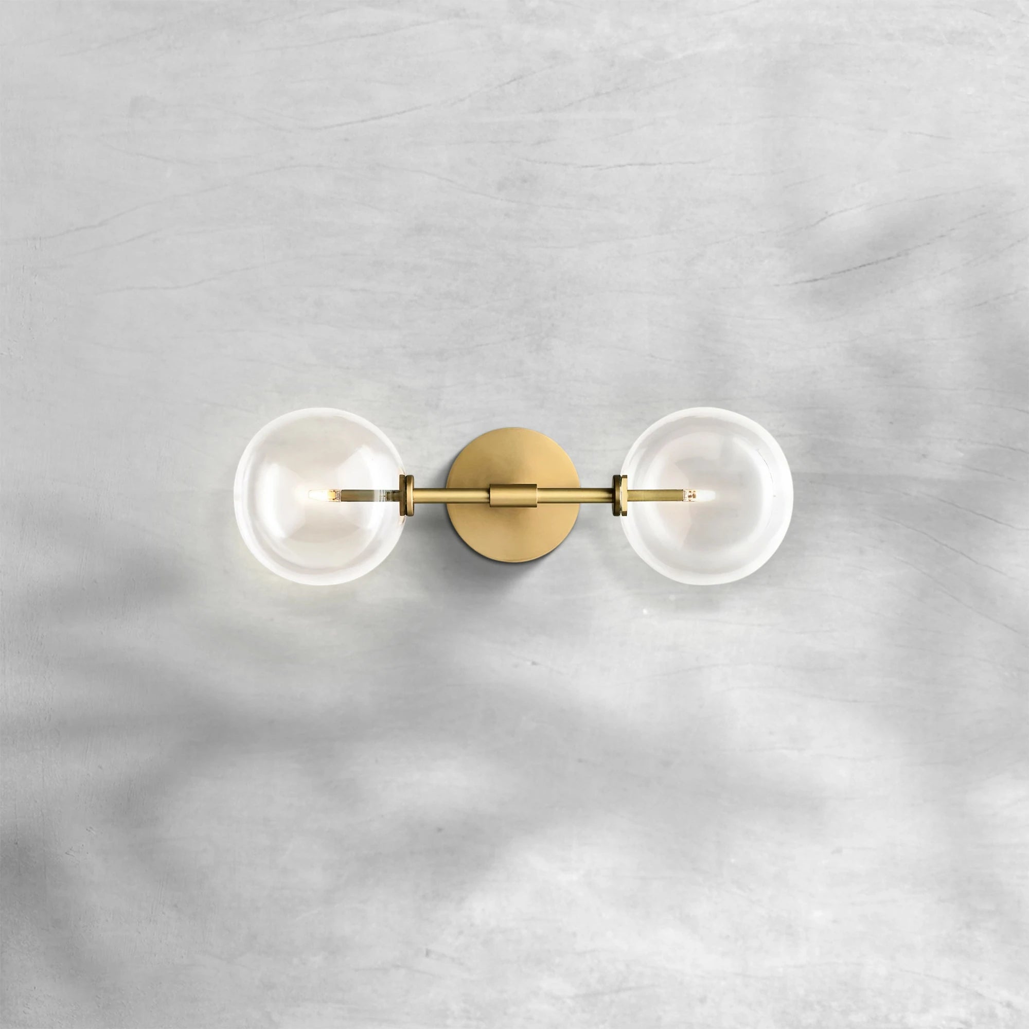 Glass Globe Linear Sconce
