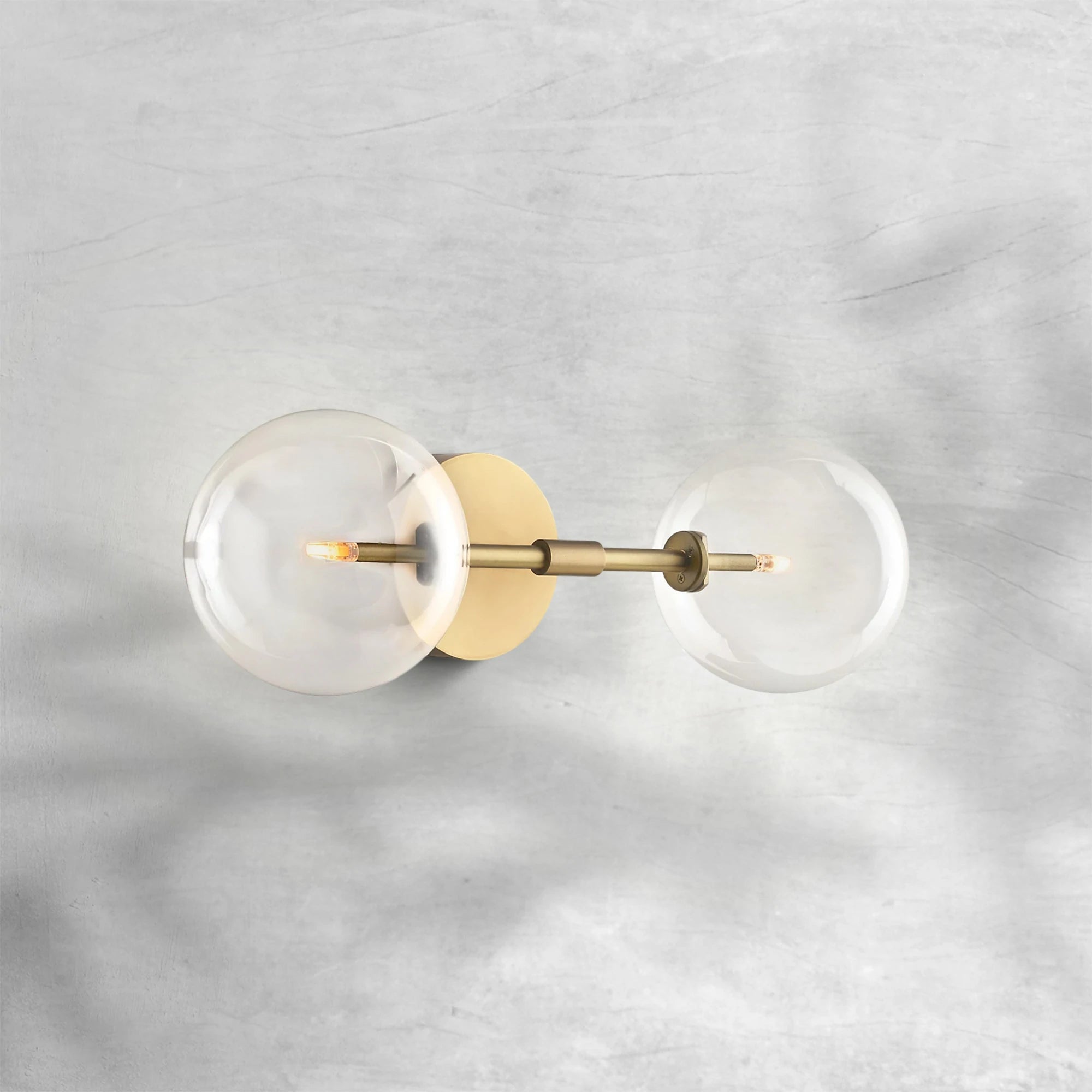 Glass Globe Linear Sconce