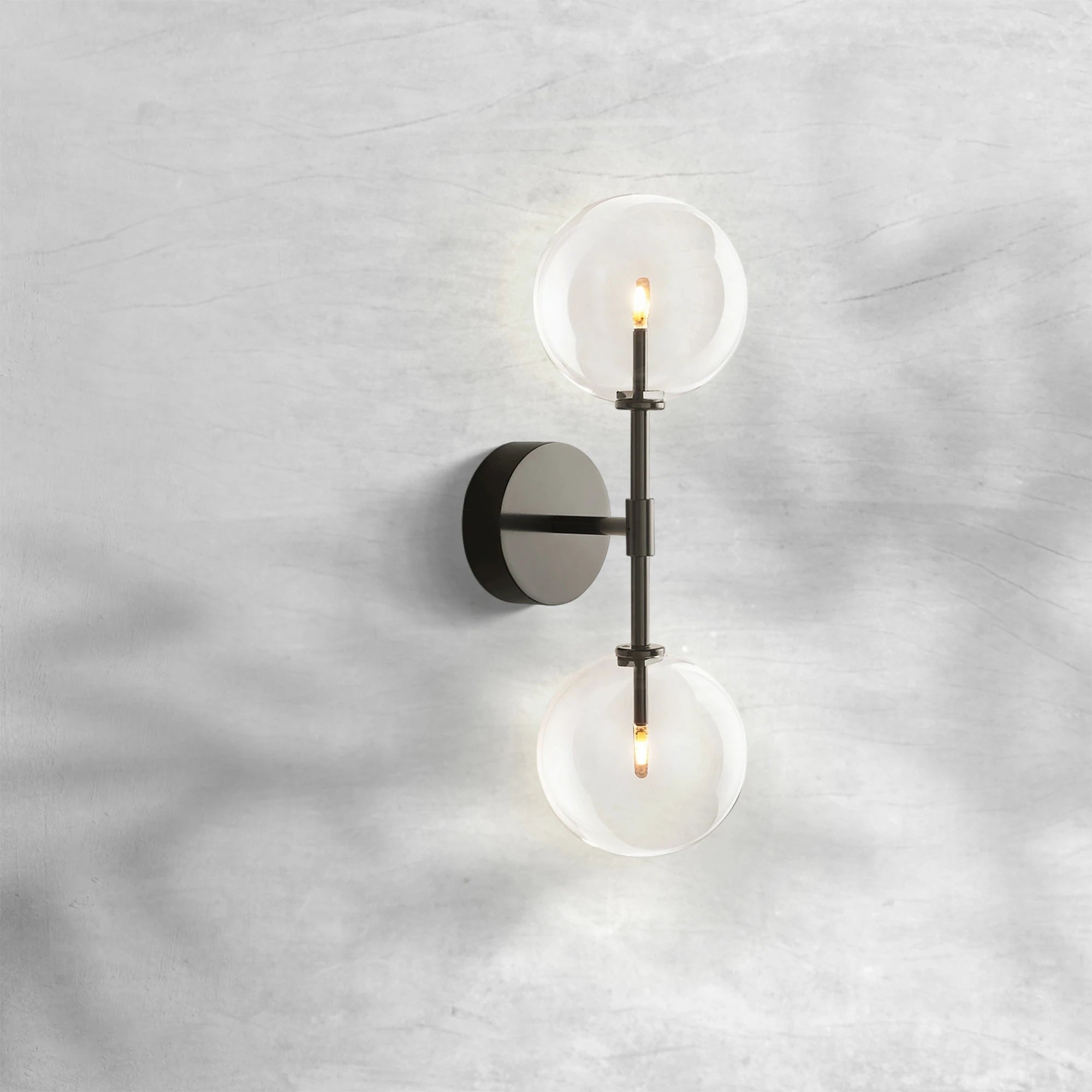 Glass Globe Linear Sconce