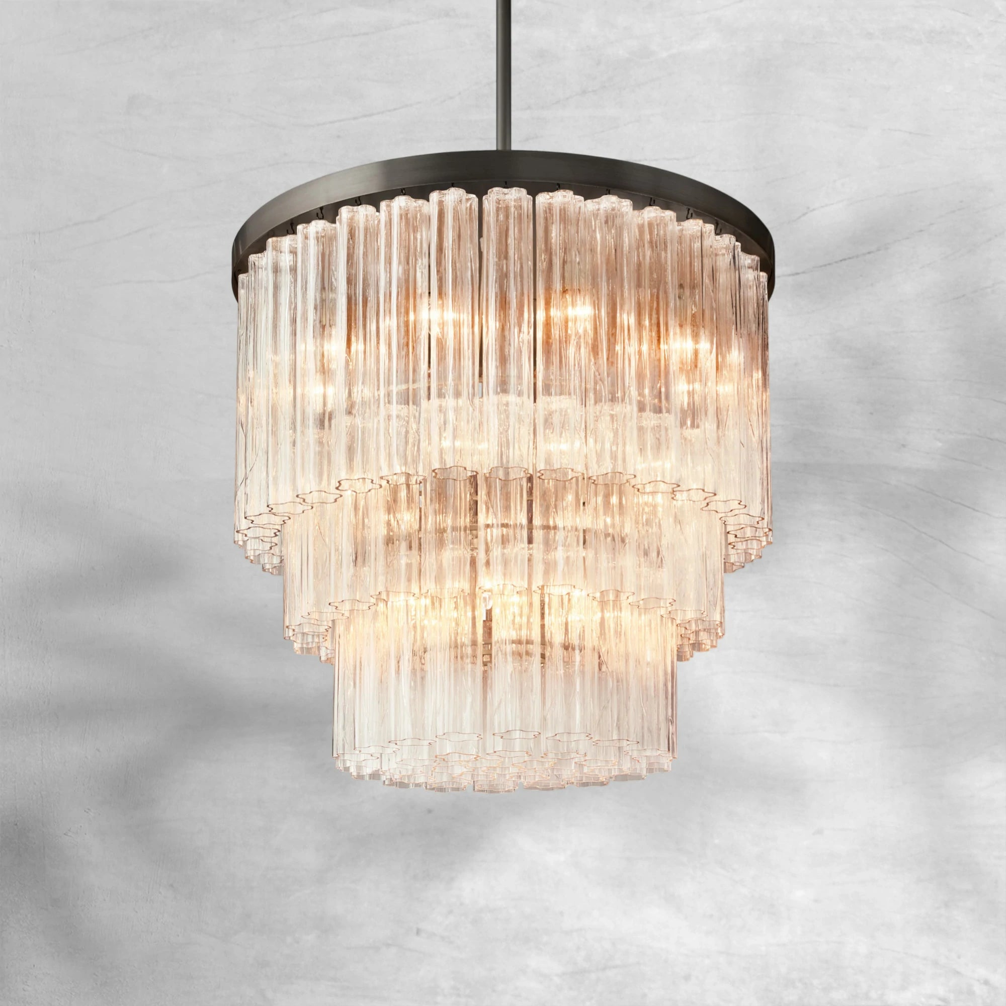 Caelo Round 3-Tier Chandelier 36″