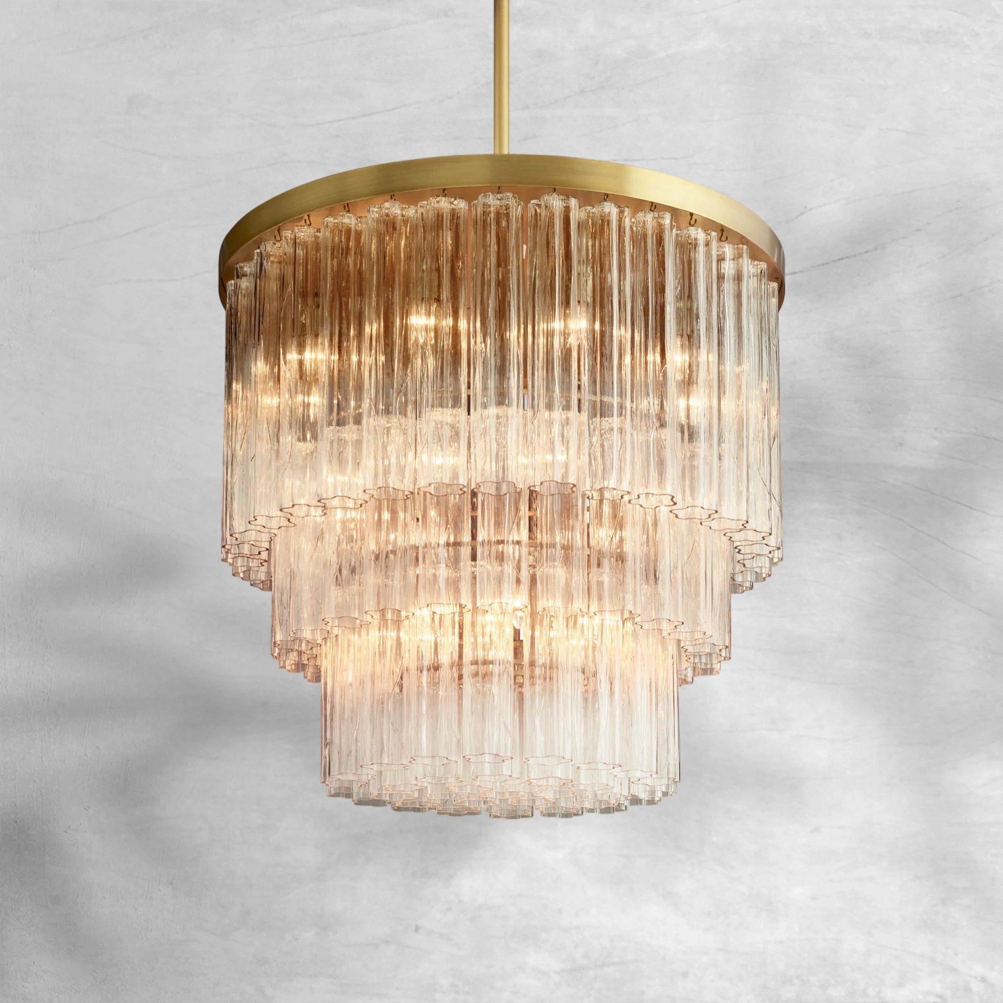 Caelo Round 3-Tier Chandelier 36″