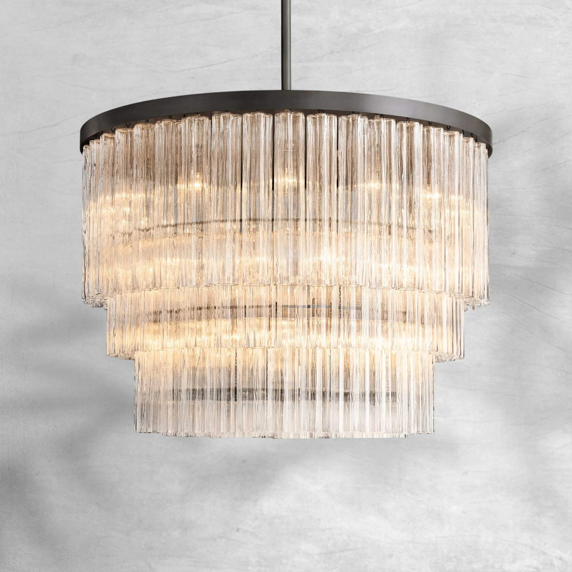 Caelo Round 3-Tier Chandelier 48″