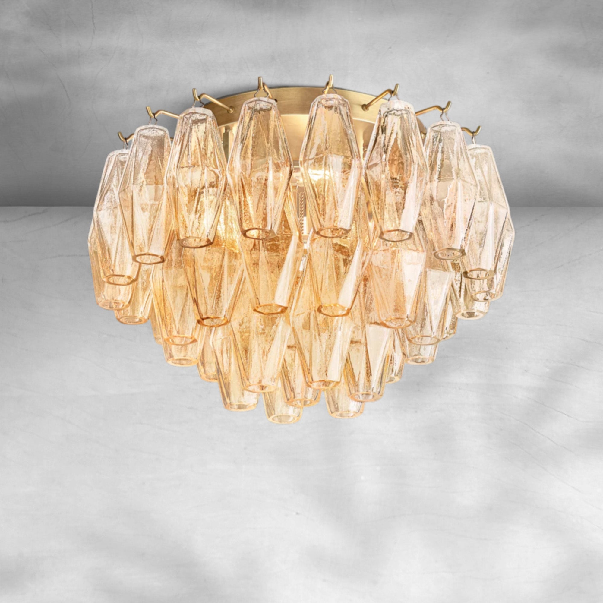 Chiaravalle Glass Flushmount 17"24"