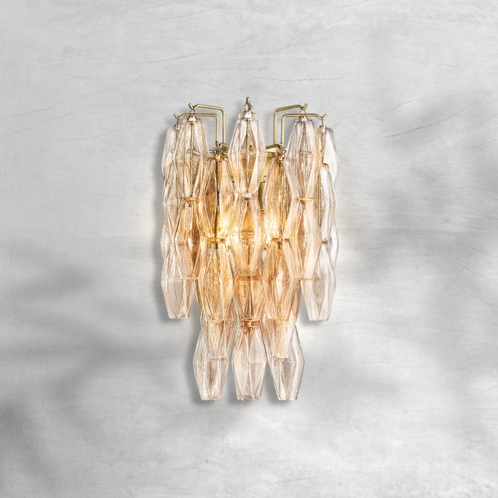 Chiaravalle Glass Short Wall Sconce