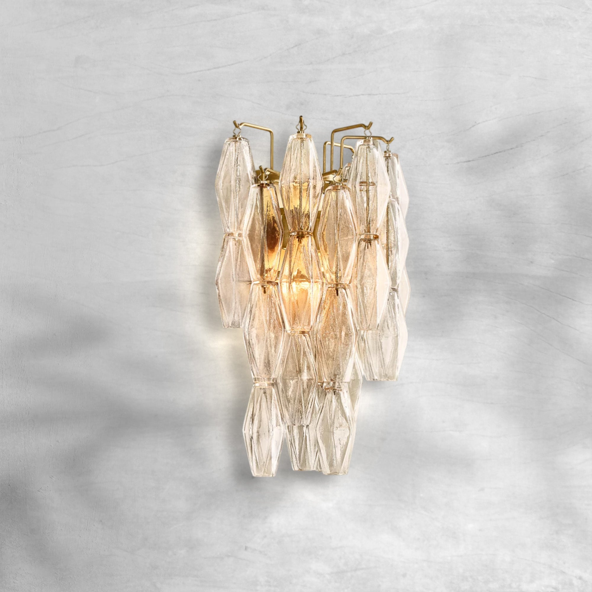 Chiaravalle Glass Short Wall Sconce