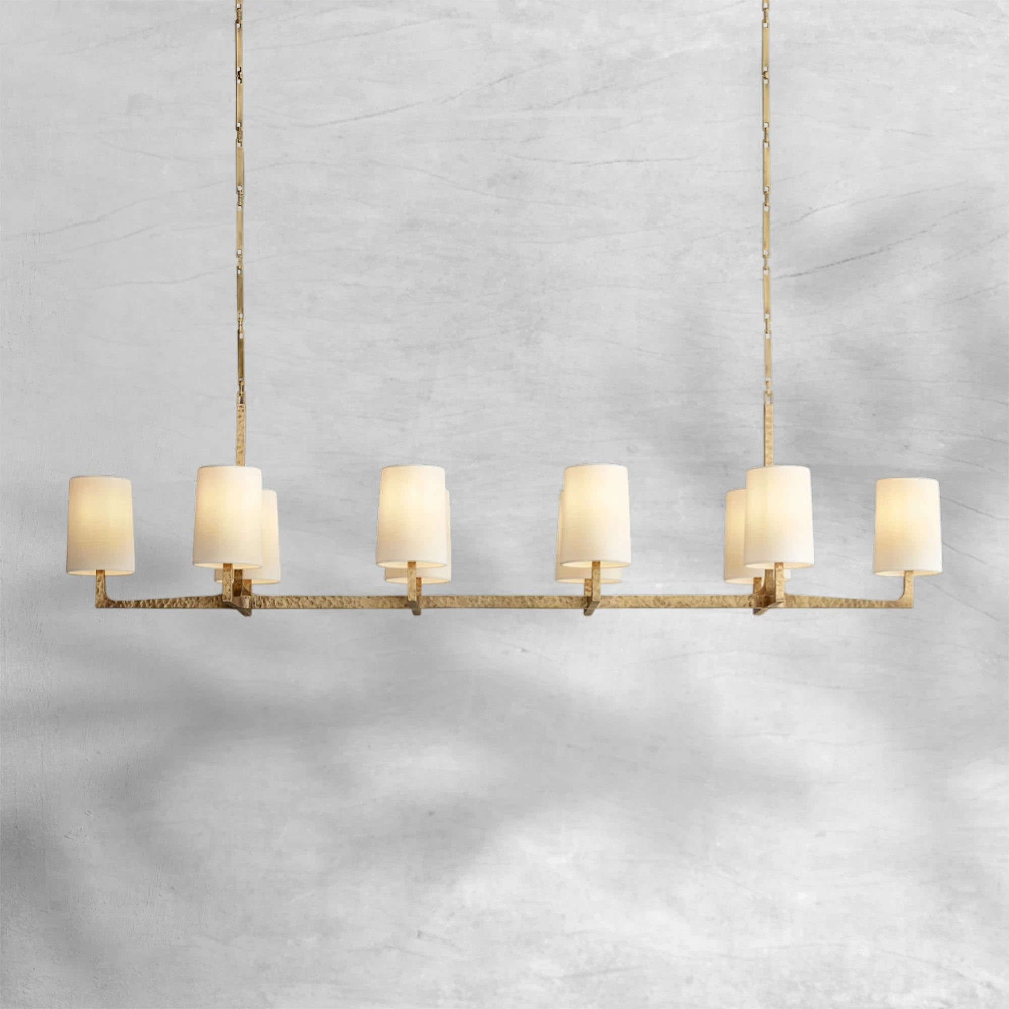 Wryte Linear Chandelier 54"L 72"L