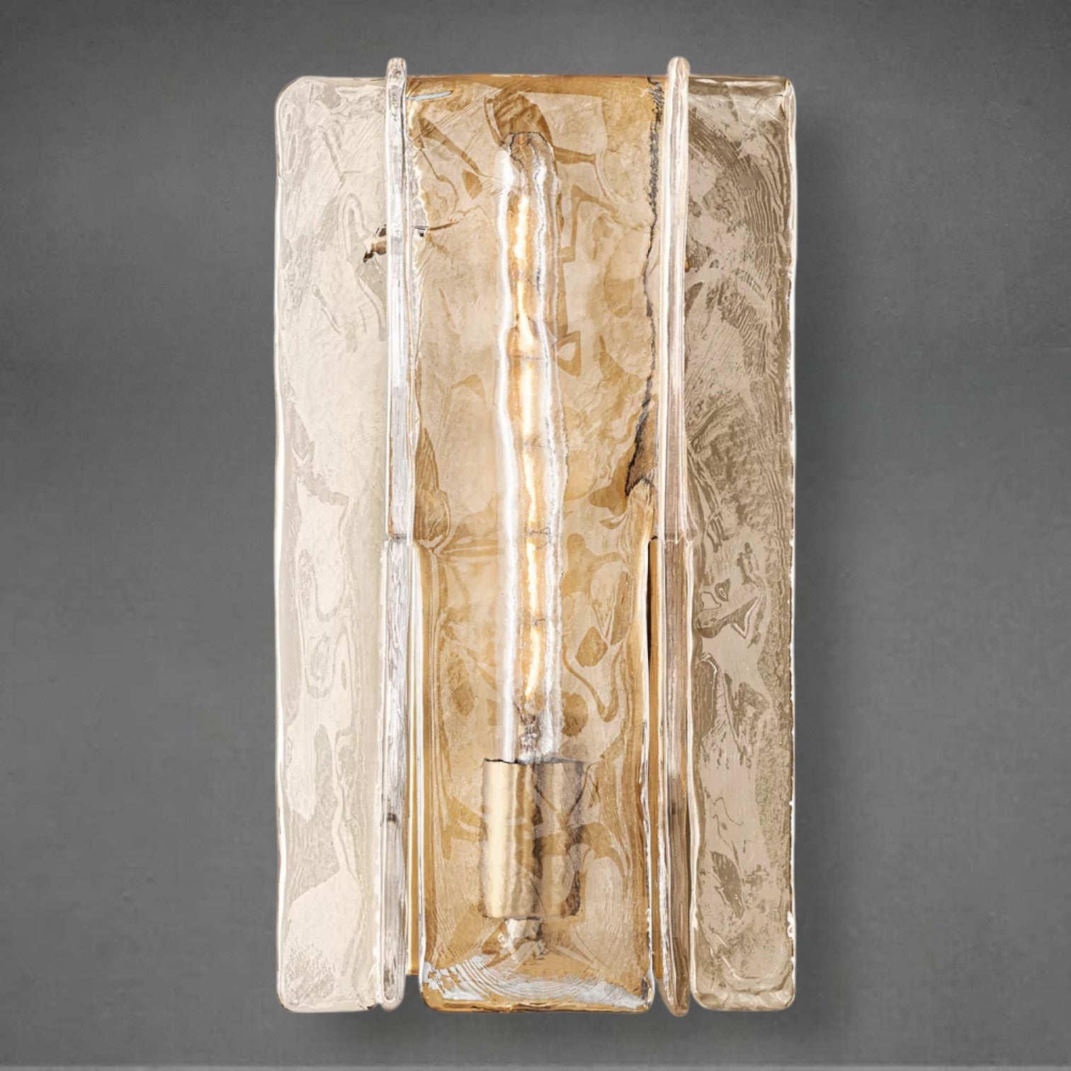 Lattace Clear Glass Sconce 15"