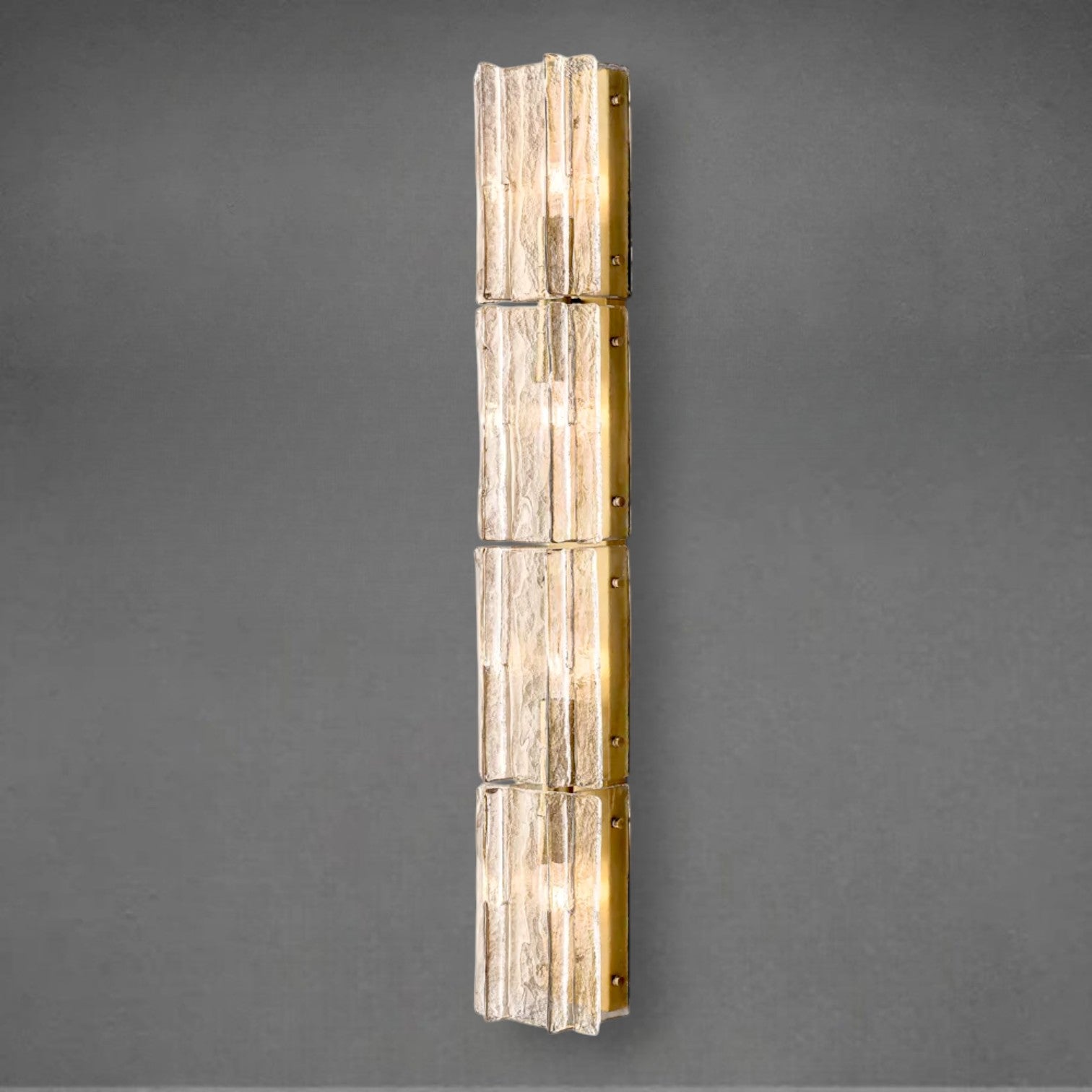 Lattace Clear Glass Grand Sconce 49"61"