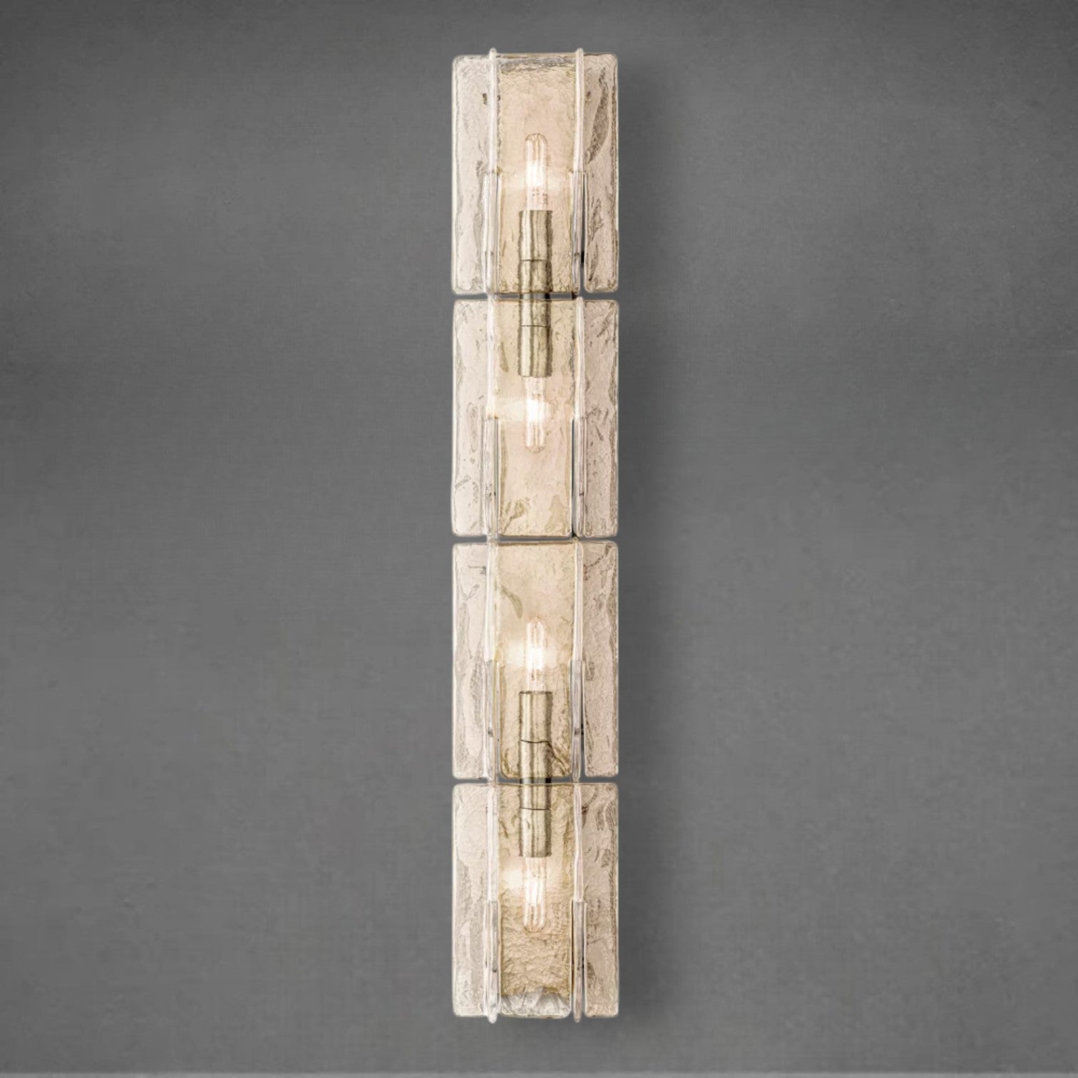 Lattace Clear Glass Grand Sconce 49"61"