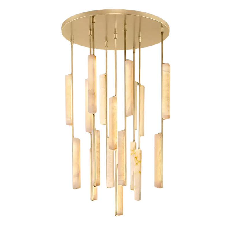 Auduban Alabaster Round Chandelier