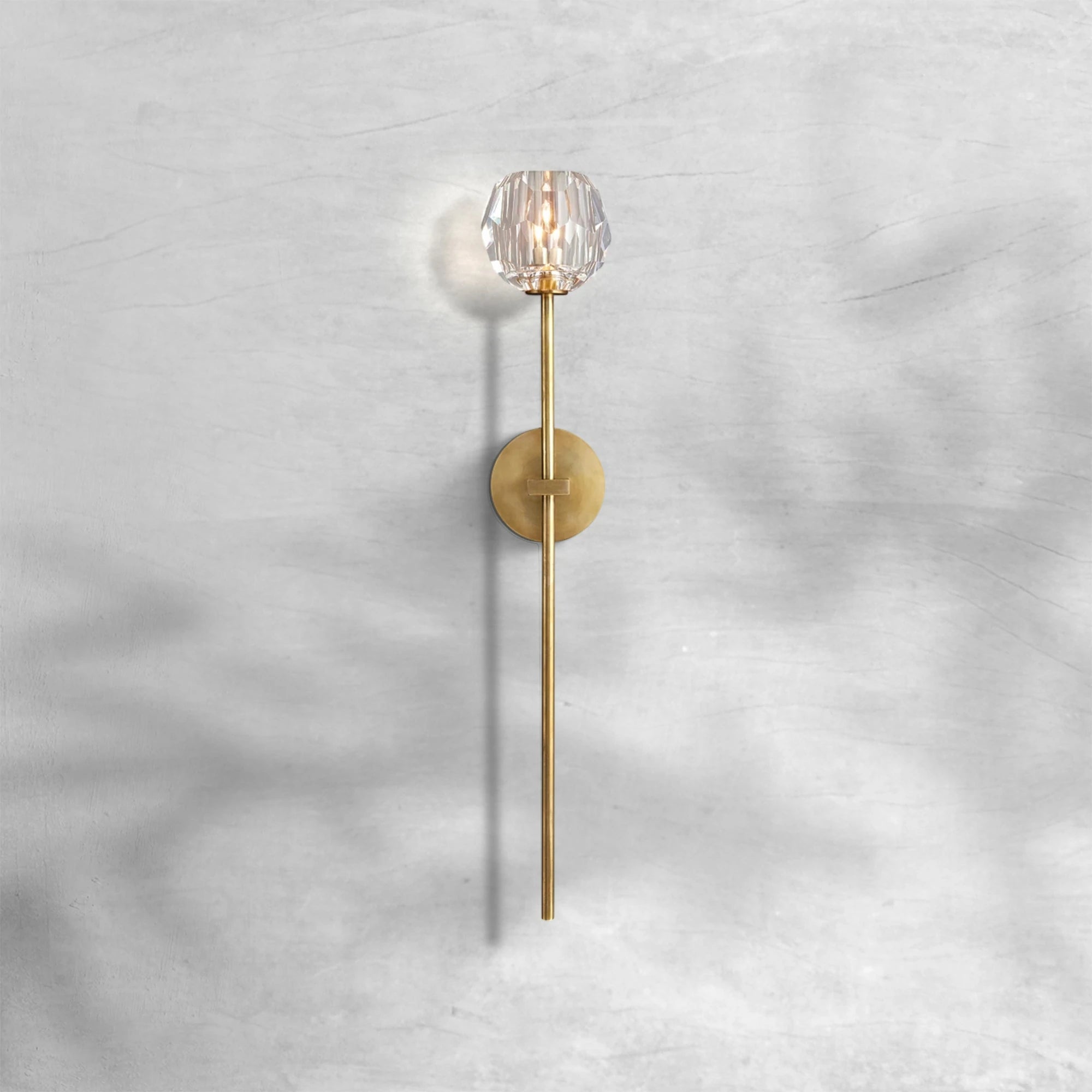 Bille De Crystal Glass Grand Wall Sconce