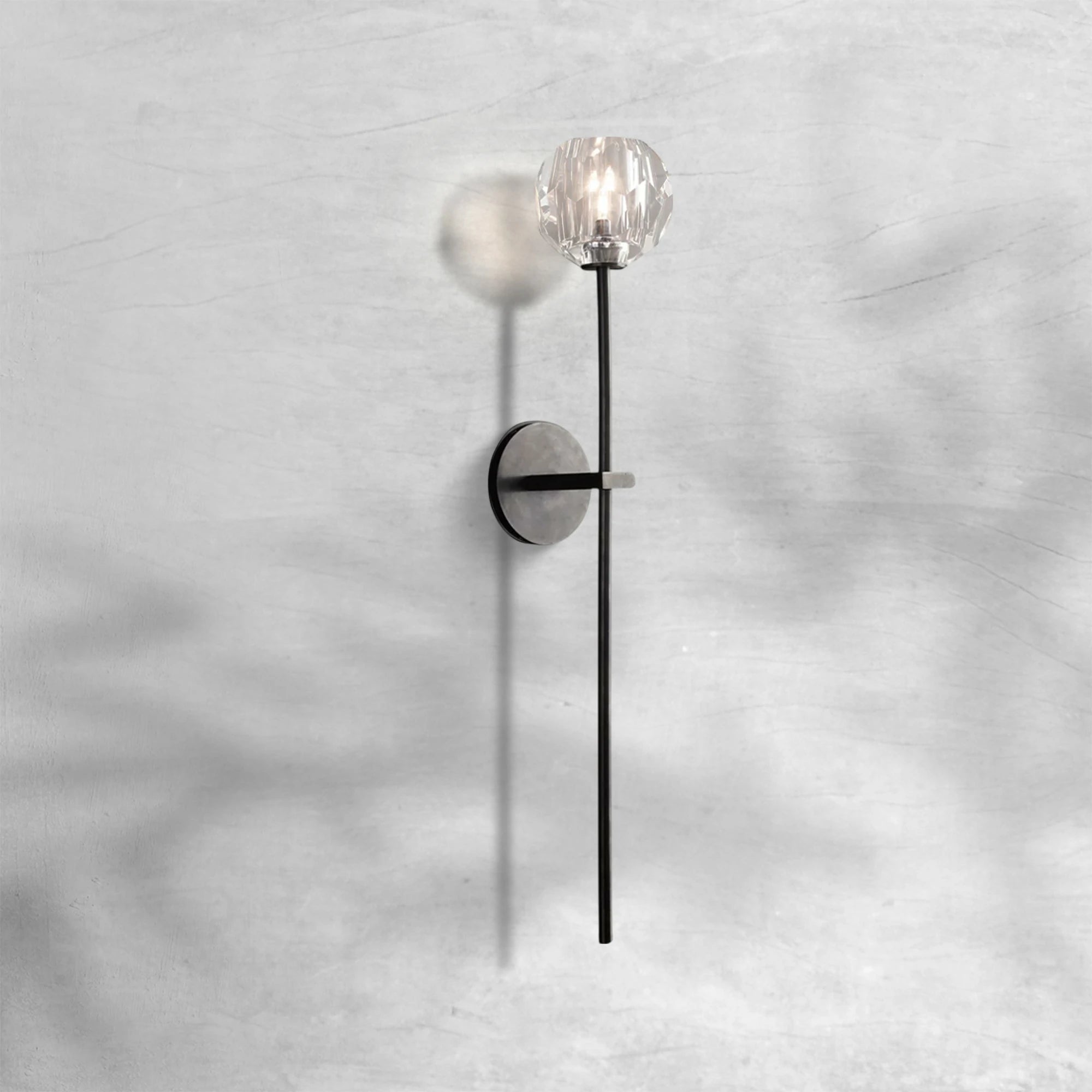 Bille De Crystal Glass Grand Wall Sconce