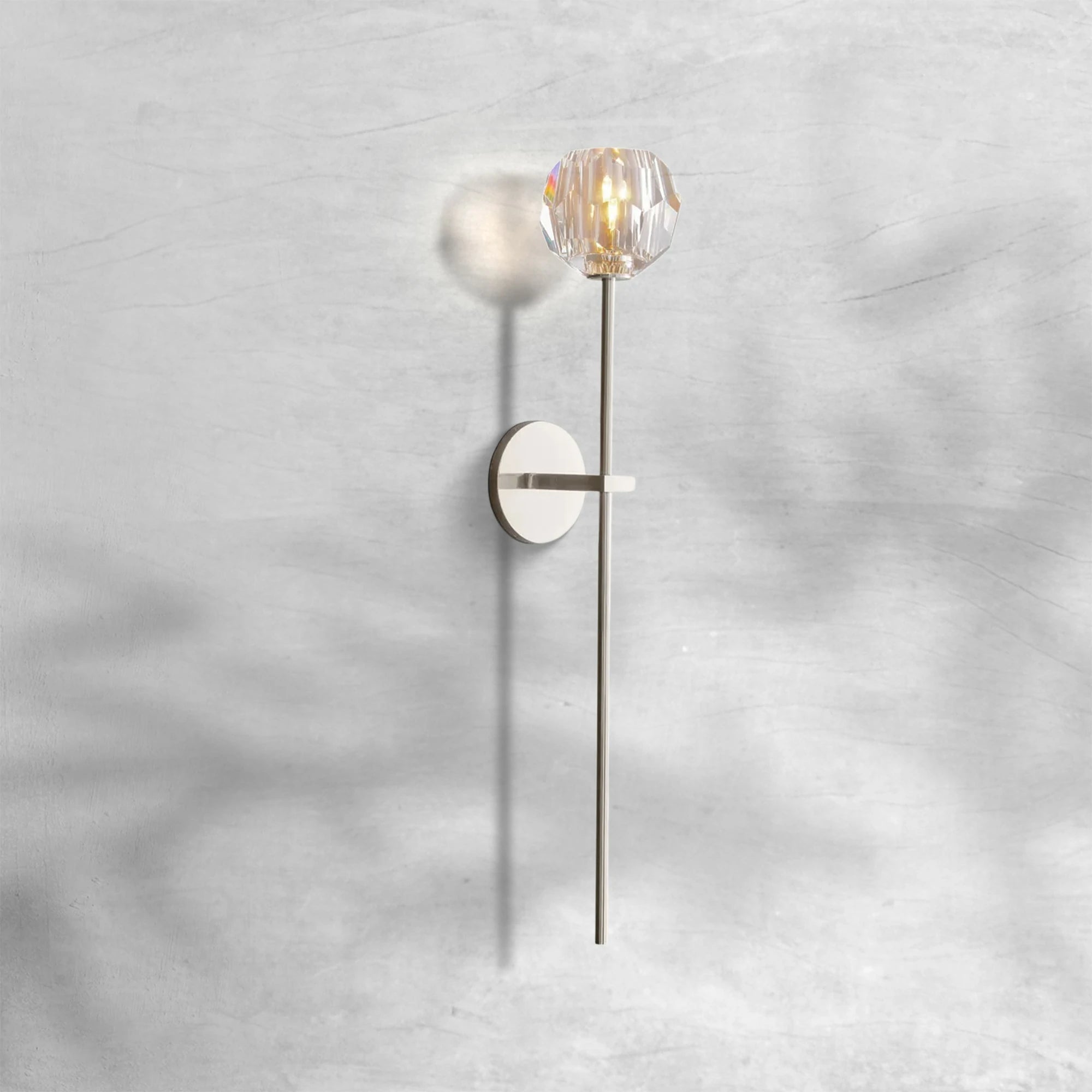 Bille De Crystal Glass Grand Wall Sconce