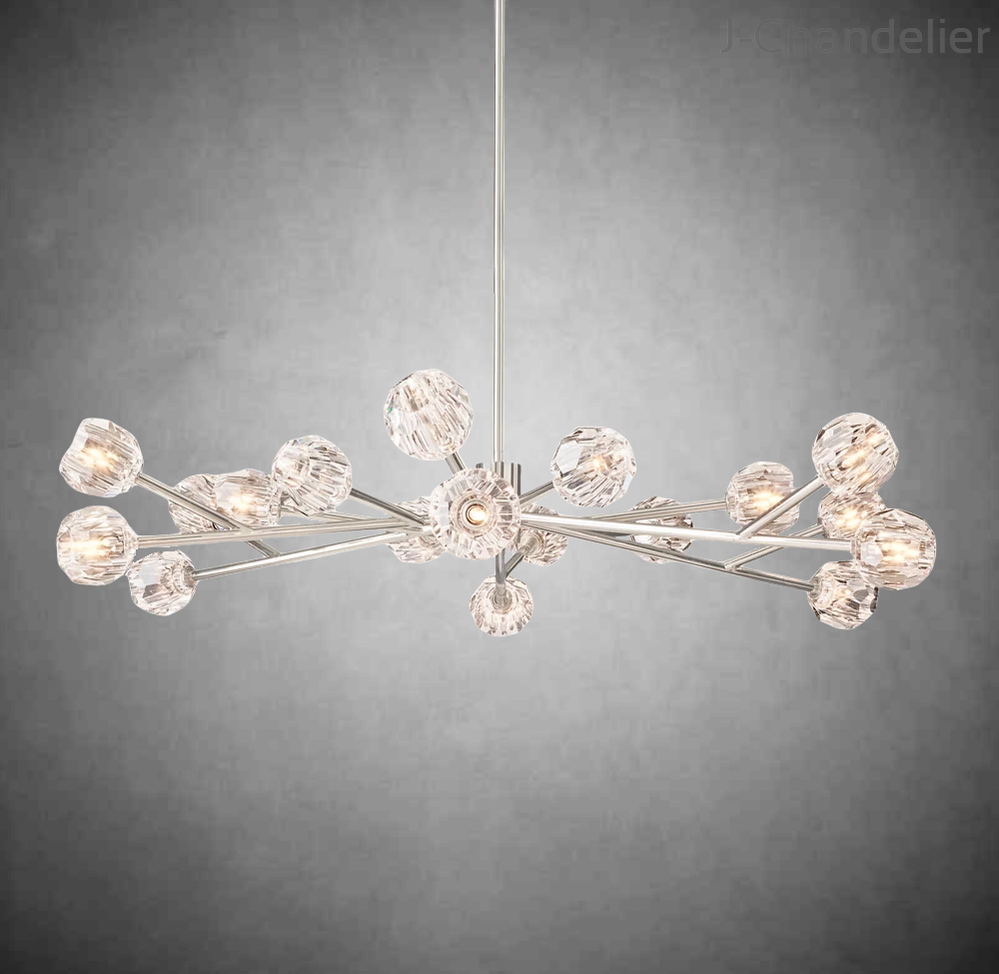 Bille De Crystal Round Chandelier 60"