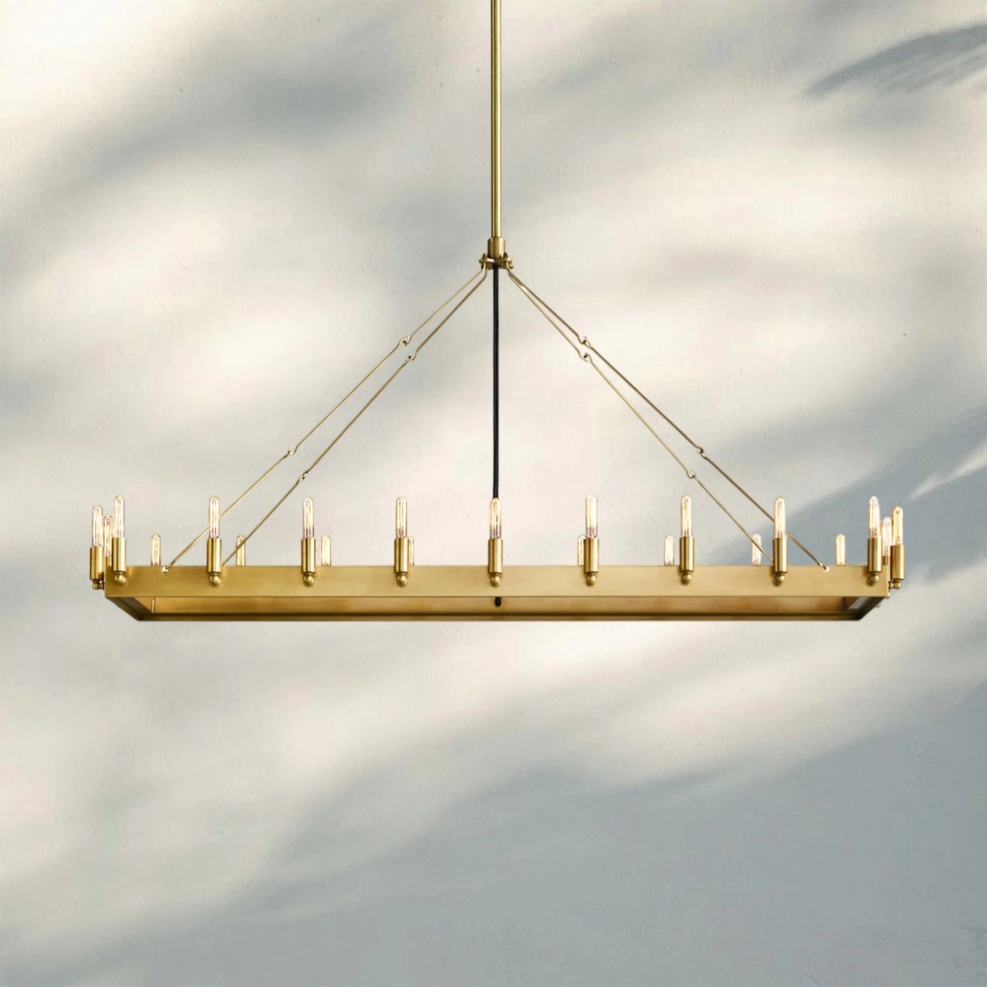 Camina Vintage Filament Rectangular Chandelier
