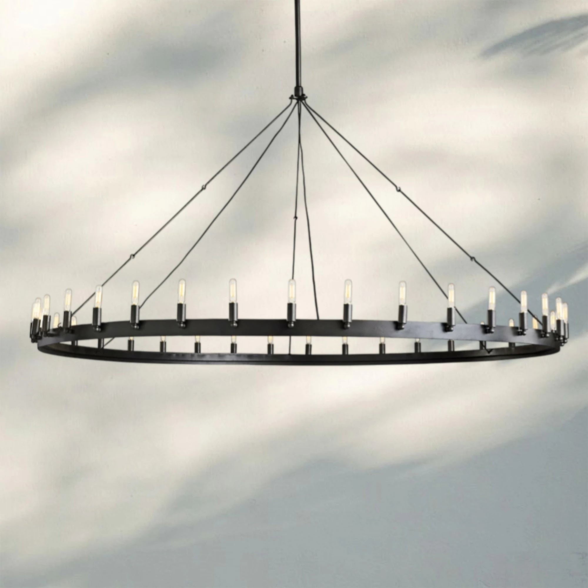 Camina Vintage Filament Outdoor Round Chandelier