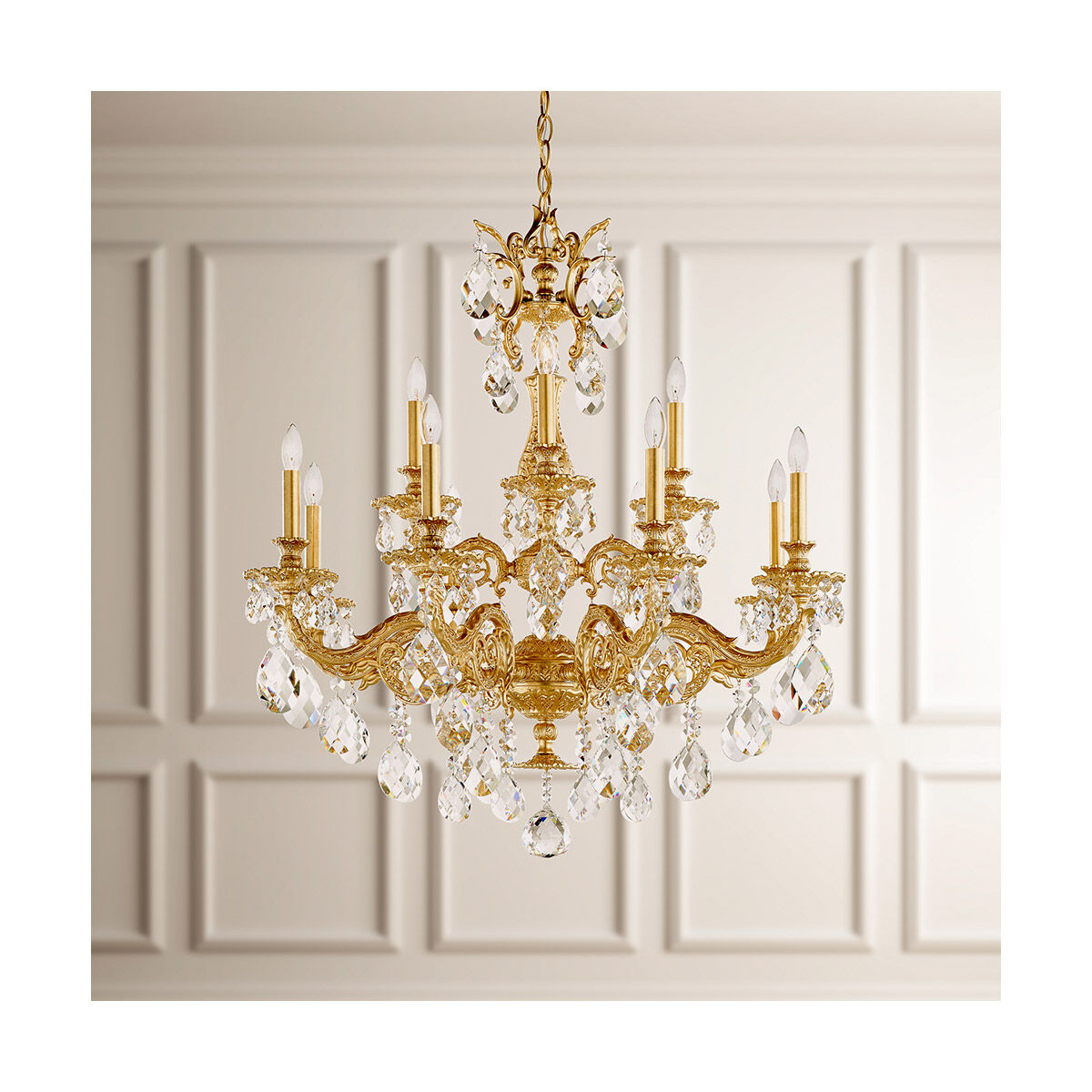 Milano 12-light Crystal Chandelier 32"