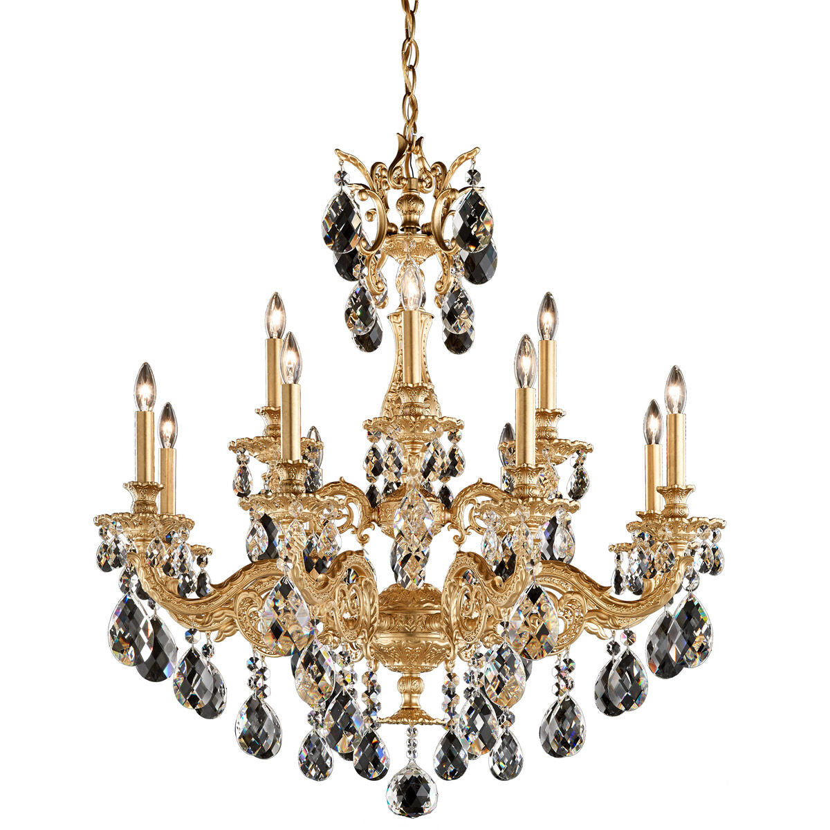 Milano 12-light Crystal Chandelier 32"