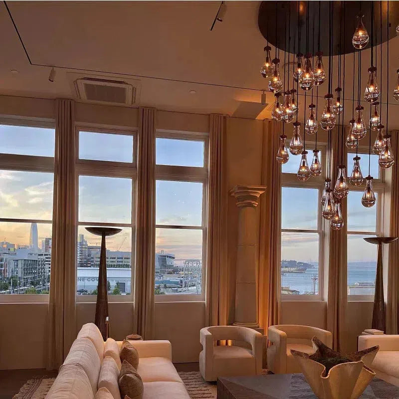Raindrop Round Chandelier 60"