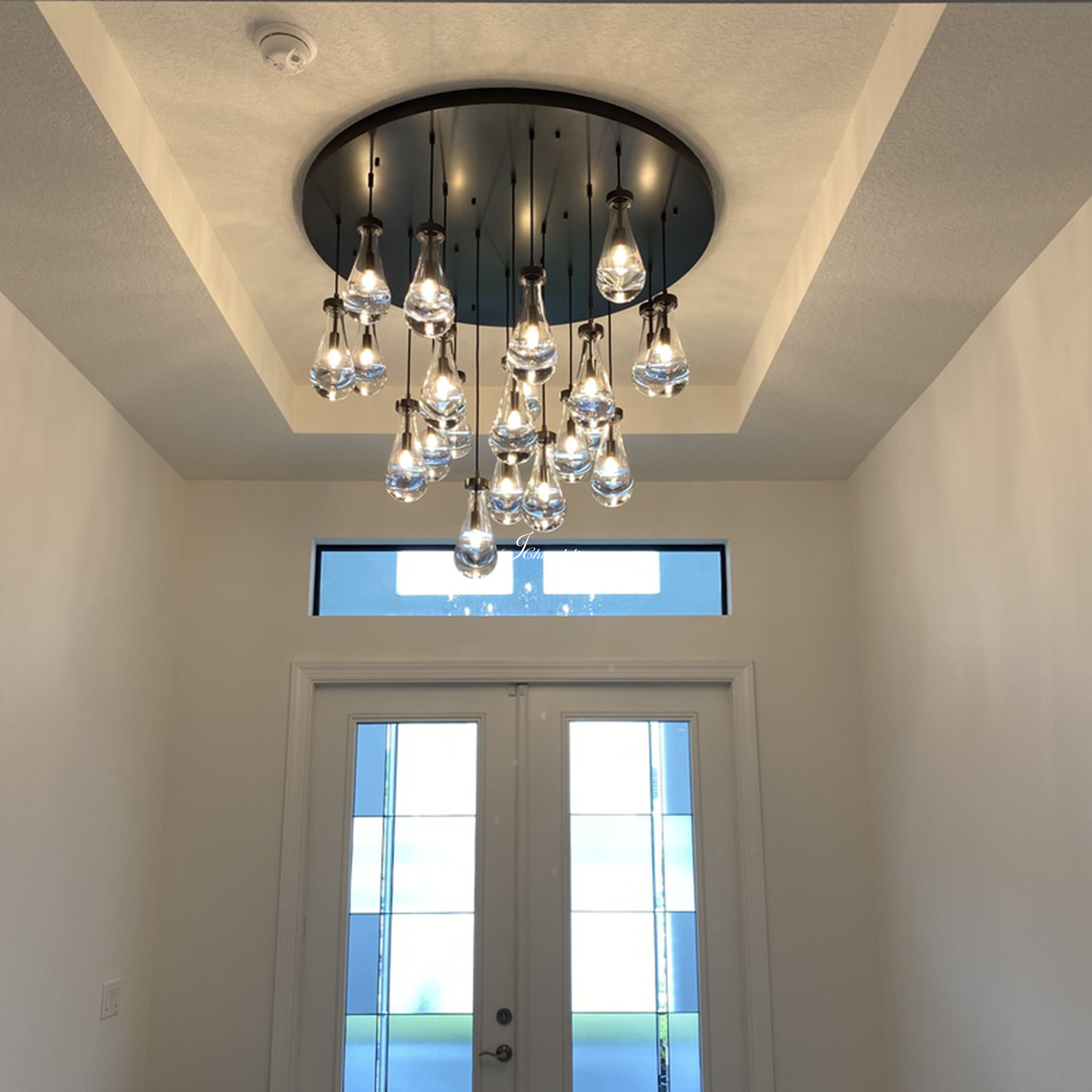 JC Raindrops Round Chandelier