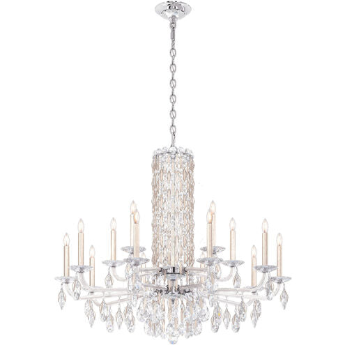 Siena Short Column Crystal Chandelier 41"