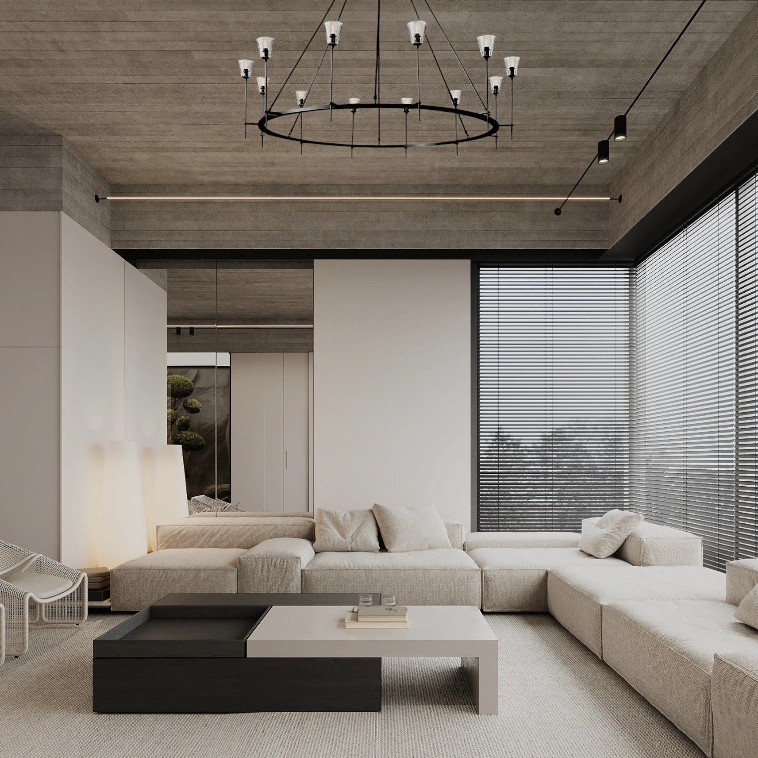Torcho Round Chandelier 70"