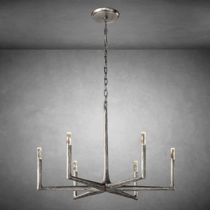 Thaddeas Forged Round Chandelier 36"48" 60" 72"