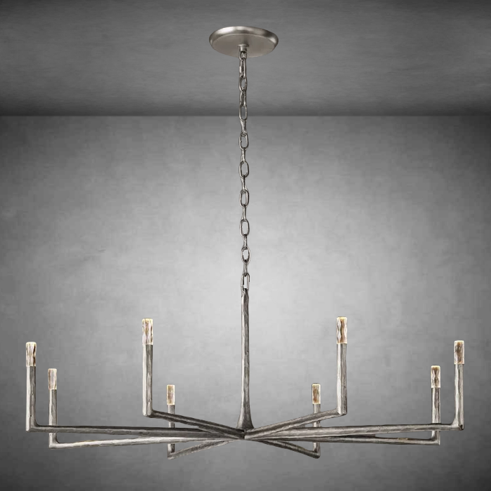 Thaddeas Forged Round Chandelier 36"48" 60" 72"