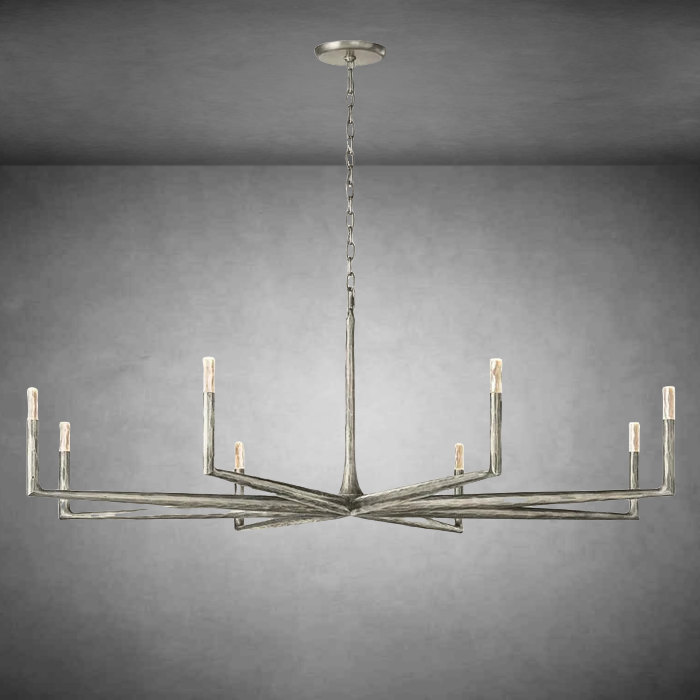 Thaddeas Forged Round Chandelier 36"48" 60" 72"